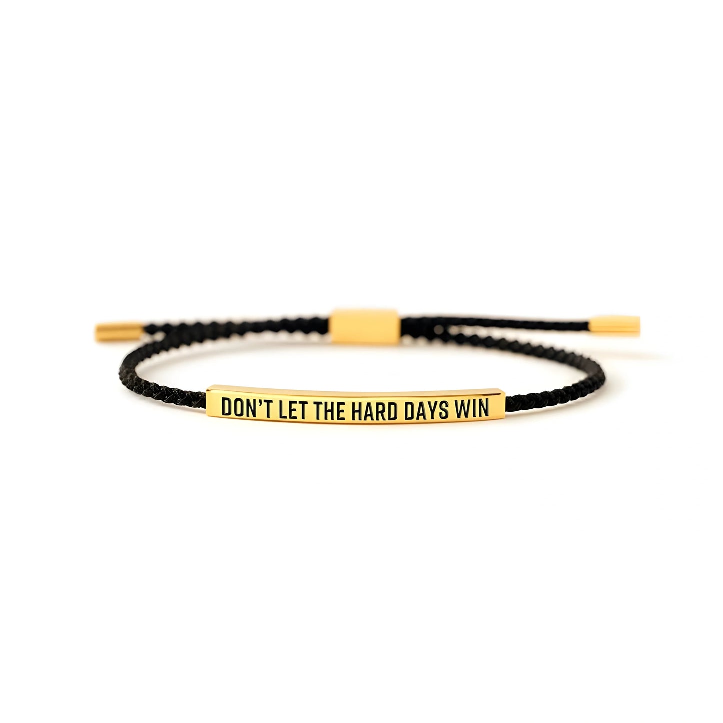 Motivations-Armband mit Gravur Don't Let the Hard Days Win