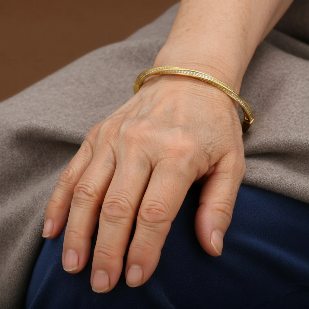 Błyszcząca bransoletka z cyrkonią dla eleganckich kobiet