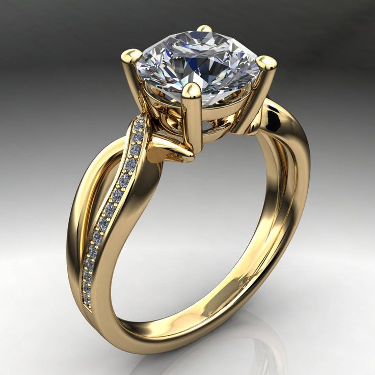 Pierścionek Vintage Eternity z Cyrkonem i Diamentami Marquise