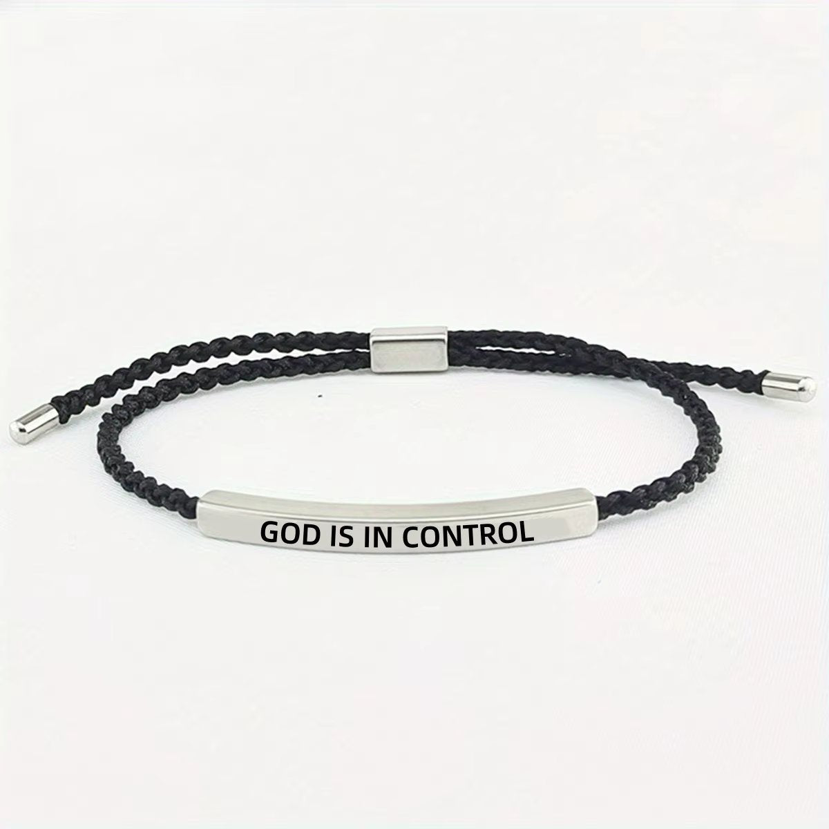 God is in Control | Bransoletka motywacyjna z przesłaniem